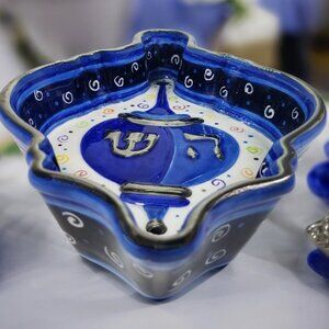 Vintage Jacob Rosenthal Dreidel Candy Dish Susan Fischer Weis Judaica Collection